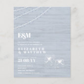 BUDGET BOHO Dusty Blue Driftwood MasonJars Wedding (Vorderseite)