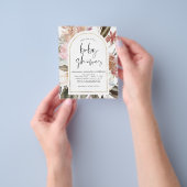 Budget Boho Dusty Pink Burgundy Babydusche Flyer (Gruppe)