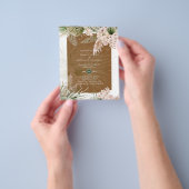 BUDGET BOHO Earth Color Pampas Grass Wedding Flyer (Gruppe)