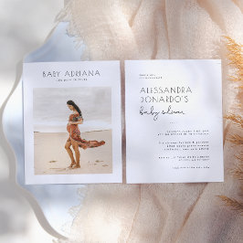 Budget Boho Elegant Schwangerschaft Foto Babydusch