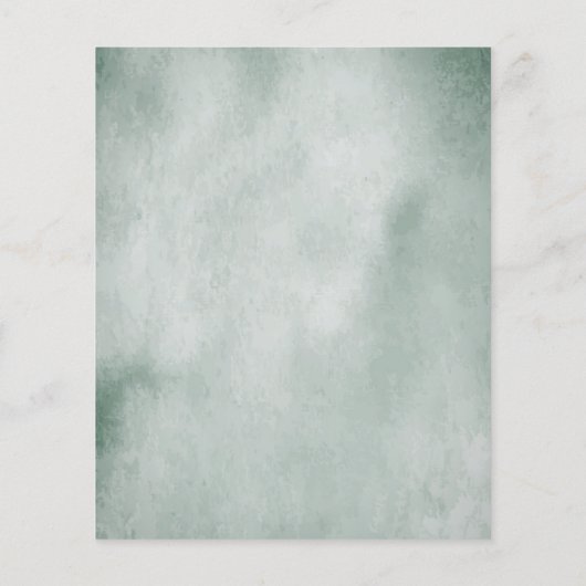 Budget Boho Eucalyptus Blätter Einladung Hochzeit (Rückseite)