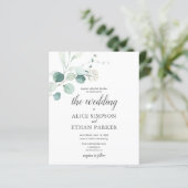 Budget Boho Eucalyptus Blätter Wedding (Stehend Vorderseite)
