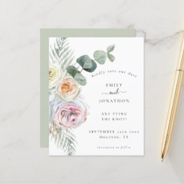 Budget Boho Eucalyptus Florals Wedding Rett Date
