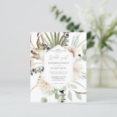 Budget Boho Eucalyptus Palm Leaf & Floral Wedding (Stehend Vorderseite)