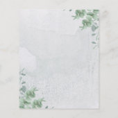 Budget Boho Eucalyptus Signature Verlobt Flyer (Hinten)