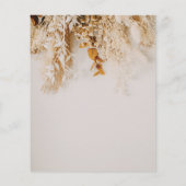 Budget Boho Fall Blume Hochzeit speichern Datum (Rückseite)