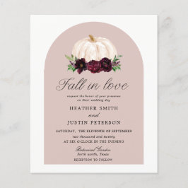Budget Boho Fall in Liebe florale Pumpkin Hochzeit