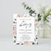 Budget Boho Floral All in One Calligraphy Wedding (Stehend Vorderseite)