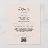 Budget Boho Floral All in One Calligraphy Wedding (Rückseite)