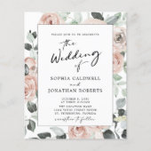 Budget Boho Floral All in One Calligraphy Wedding (Vorderseite)