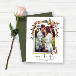 Budget Boho Floral Arch Foto Save the Date