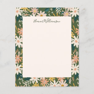 Budget Boho Floral Green Baby Dusche Vielen Dank