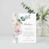 Budget Boho Florals Foliage Wedage Vielen Dank (Stehend Vorderseite)