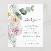 Budget Boho Florals Foliage Wedage Vielen Dank (Vorderseite)