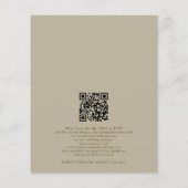 Budget Boho Foliage und Wein Bohemische Hochzeit (Rückseite)