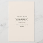 Budget Boho Foto Arch Beige Save the Date (Rückseite)