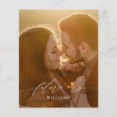 Budget Boho Garden Rose Bridal Dusche Einladung (Rückseite)