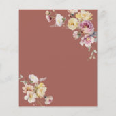 Budget Boho Garden Rose Einladung (Rückseite)