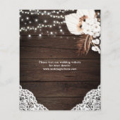 Budget Boho getrocknete Palm Verlass Hochzeit spei Flyer (Hinten)