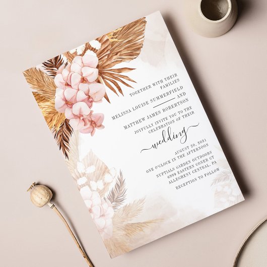 Budget Boho getrocknete Palmen Pampas Grass Weddin