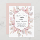 Budget Boho Grad Party Einladung 2023 (Vorne/Hinten)