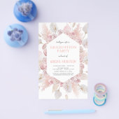 Budget Boho Grad Party Einladung 2023 Flyer (Einzeln)