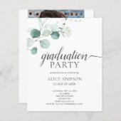 Budget Boho Greenery Blätter Graduation Party (Vorne/Hinten)