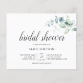 Budget Boho Greenery Eukalyptus Brautparty (Vorderseite)