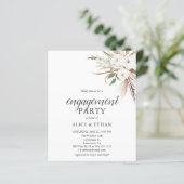 Budget Boho Greenery Pampa Grass Engagement Partei (Stehend Vorderseite)