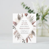 Budget Boho Klasse von 2023 Grad Party Einladung (Stehend Vorderseite)
