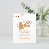 Budget Boho Kleidung & Rainbow Boy Baby Dusche (Stehend Vorderseite)