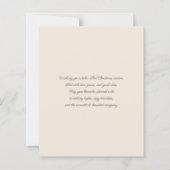 Budget Boho Krippe Urlaubskarte (Rückseite)