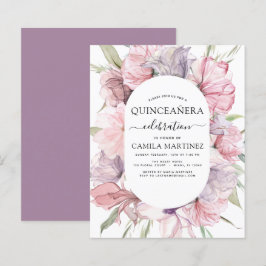 Budget Boho Lila Quinceañera Dusty Pink Floral