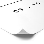 Budget Boho Moderne Script Verlobung Willkommen Poster (Ecke)