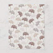 Budget Boho Nature Neutral Botanic Wedding Einladu (Rückseite)