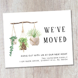 Budget Boho Neue Pflanze im Haus verschieben Ankün