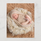 Budget Boho Niedlich Lion Rainbow Birth Ankündigun (Rückseite)