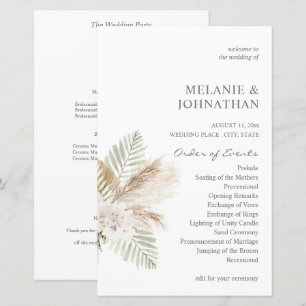 Budget Boho Pampas B Floral MED Hochzeitsfeier