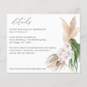 Budget Boho Pampas Grass Beach Floral Details (Vorderseite)