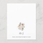 Budget Boho Pampas Grass Beach Floral Wedding (Rückseite)