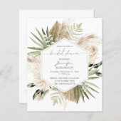 Budget Boho Pampas Grass & Floral Brautparty (Vorne/Hinten)