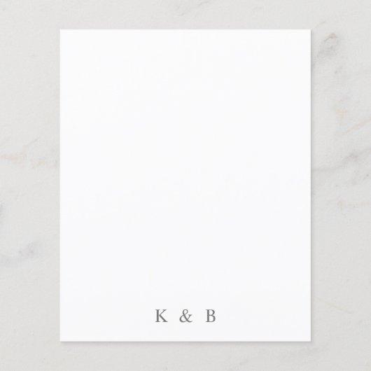 Budget Boho Pampas Grass & Floral Save the Date Flyer (Hinten)