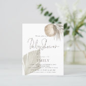 Budget Boho Pampas Grass Girl or Boy Baby Shower (Stehend Vorderseite)