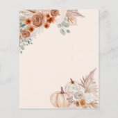 Budget Boho Pampas Pumpkins Herbstessen Probe (Rückseite)