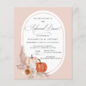 Budget Boho Pampas Pumpkins Herbstessen Probe (Vorderseite)