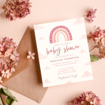 Budget Boho Pastel Pink Regenbogen Wolken Kinderdu