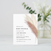 Budget Boho Pink Pampas Grass Baby Sprinkle (Stehend Vorderseite)