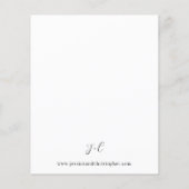 Budget Boho Pink Pampas Grass Floral Hochzeit Flyer (Hinten)