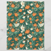 Budget Boho Retro Floral Wedding  Flyer (Hinten)