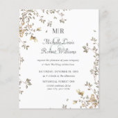 BUDGET Boho Rustikale Blätter Hochzeit Garten (Vorderseite)